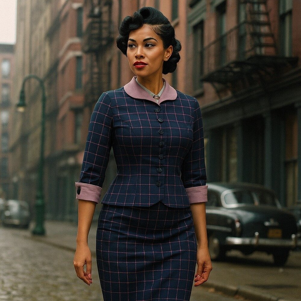 Miss CandyFloss Francesca Lee Tartan Blazer Jacket Sleeve Women Vtg Retro 2XL